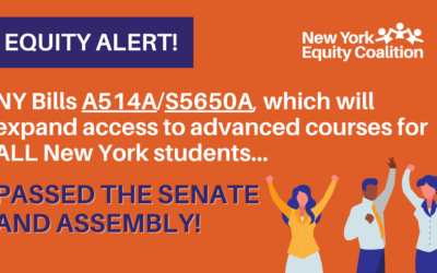 Equity Alert: Bill that would improve access to advanced coursework passes New York State Assembly and Senate!